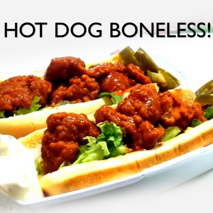 HOT DOG DE BONELESS BUFALO!