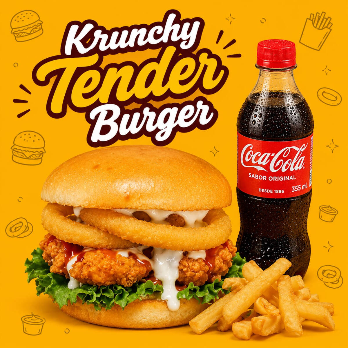 COMBO KRUNCHY TENDER BURGER