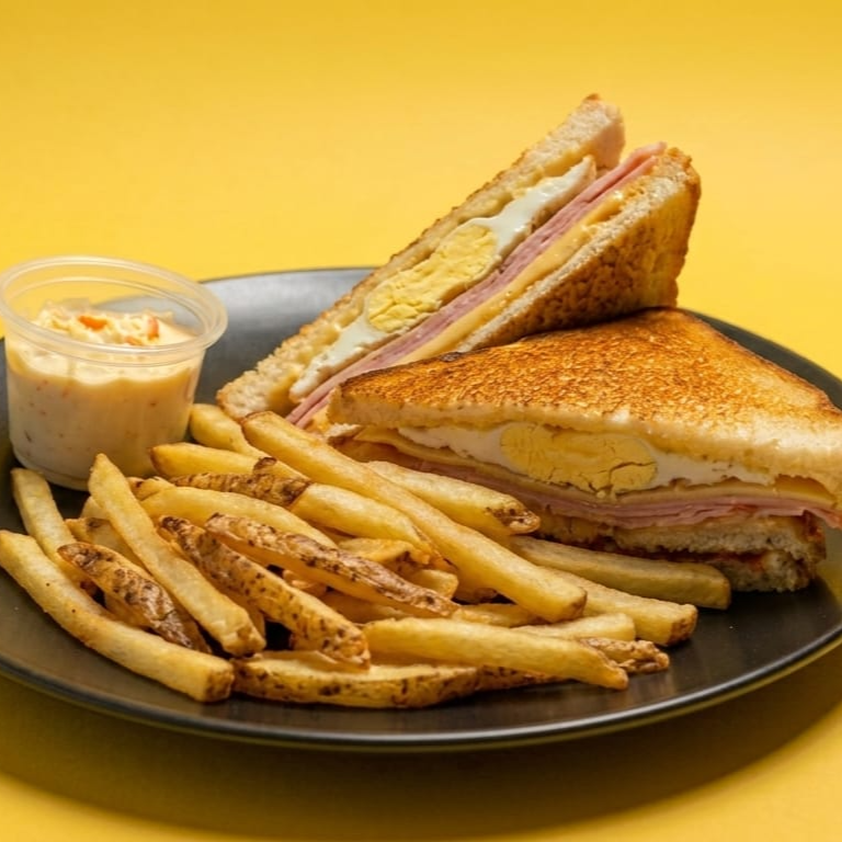 Sándwich Súper Bacon Cheese 🍳🥓🧀
