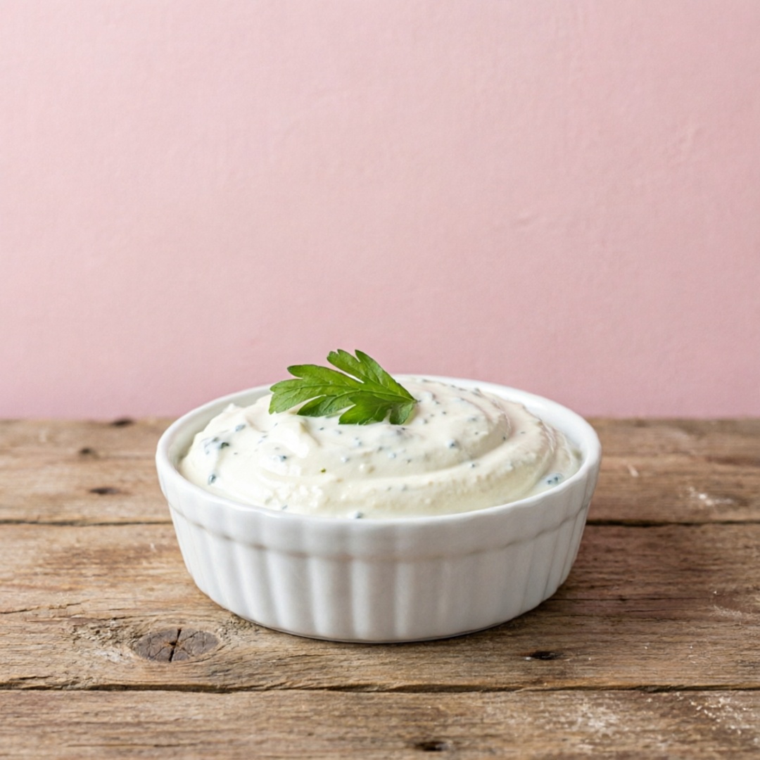Porção especial. Maionese caseira, receita da casa.