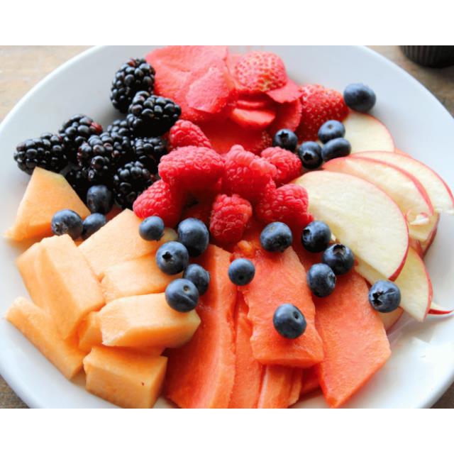 Fruta con yogurt