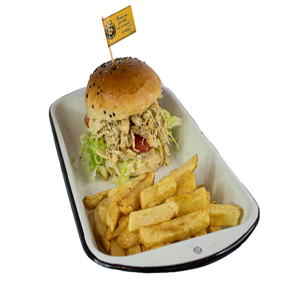 Sándwich: Pollo Deshilachado