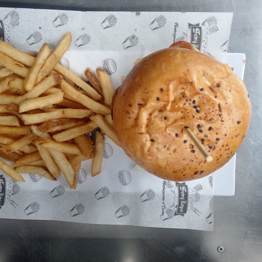 HAMBURGUESA DOBLE DE RES