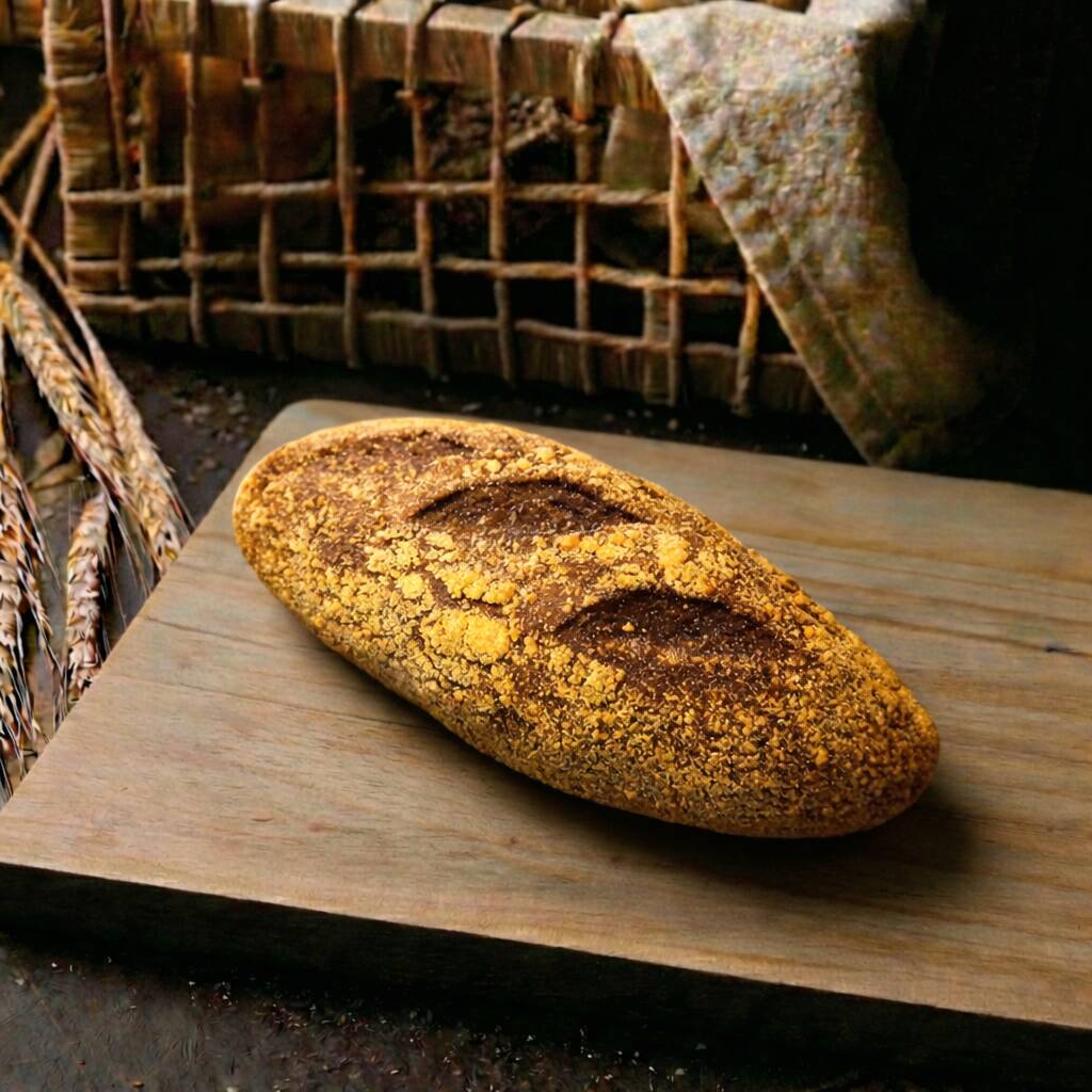 Aromático, adocicado e com toque de cacau, o pão australiano tem sabor único e textura incrível. Ideal para sanduíches gourmet ou para saborear com manteiga no café da manhã.