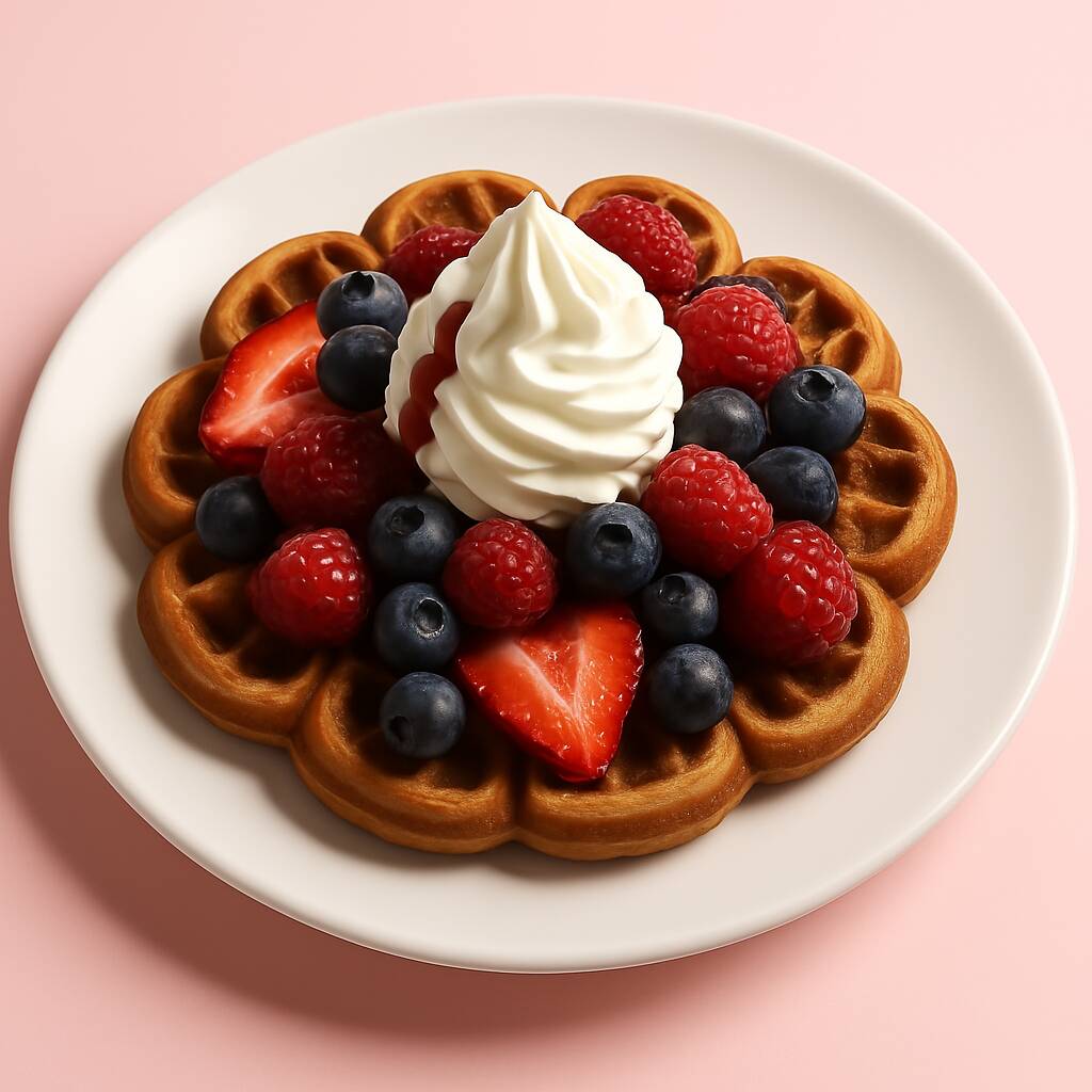 Waffle Frutos del Bosque