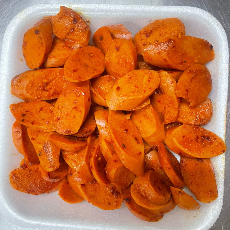 Salchichas ala Diabla Chile de Arbol