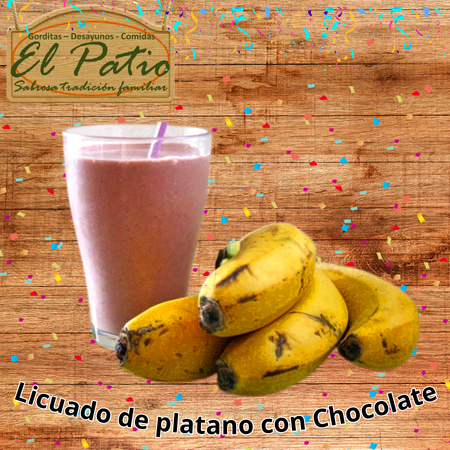 Licuado de Plátano con Chocomilk