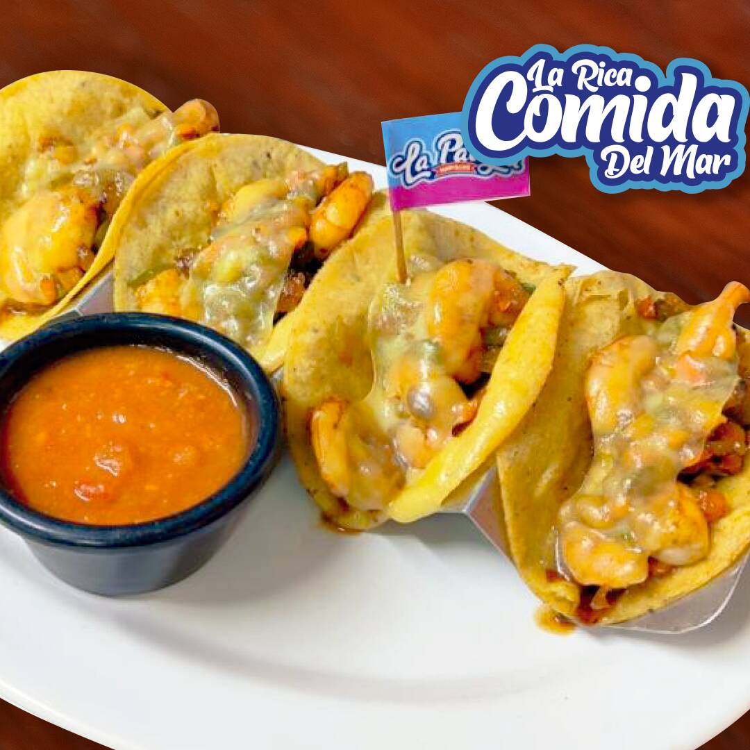 Tacos de Alambre de Camarón
