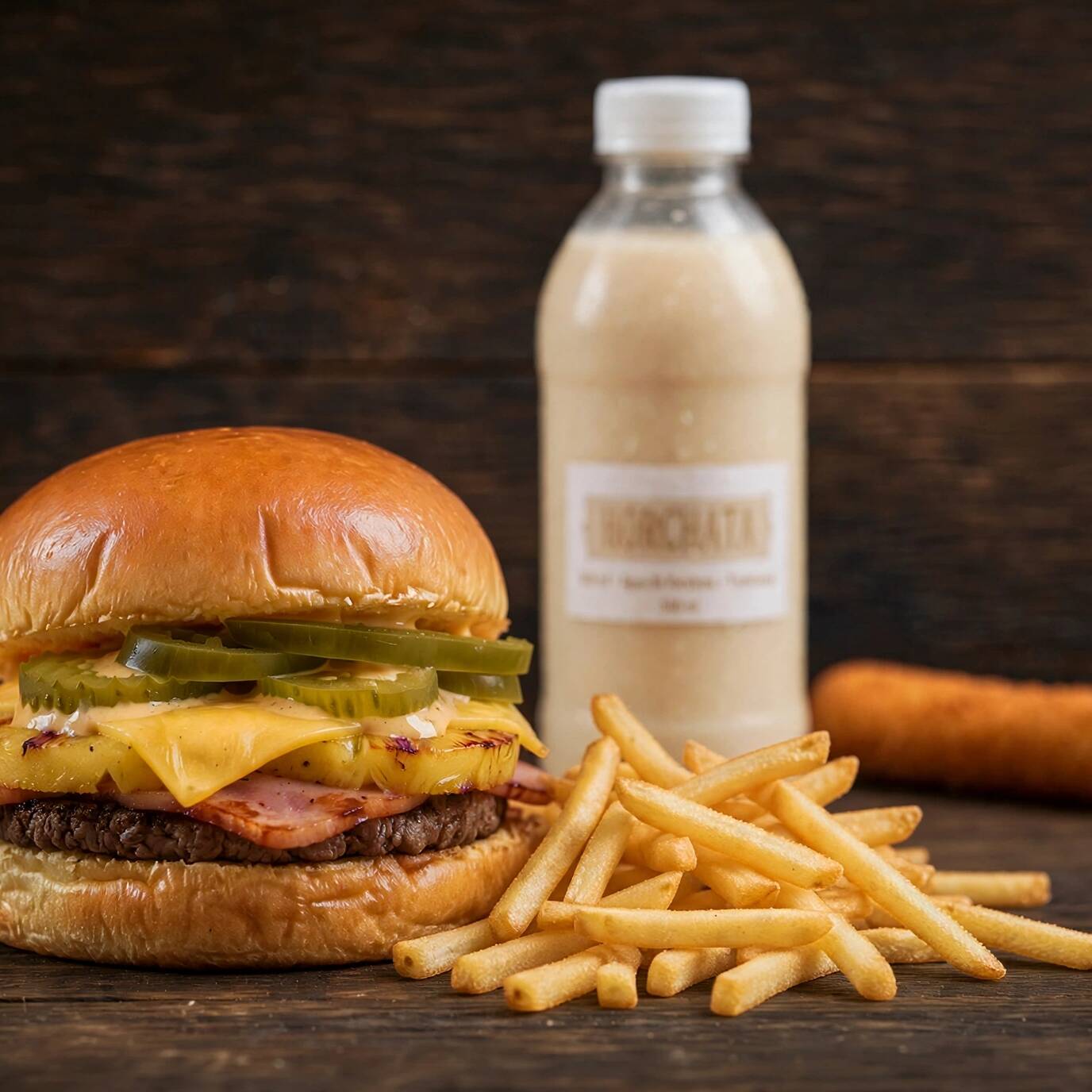 2ble Burger + Papas.