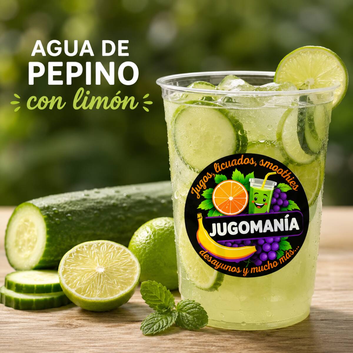 Agua de Pepino con Limón