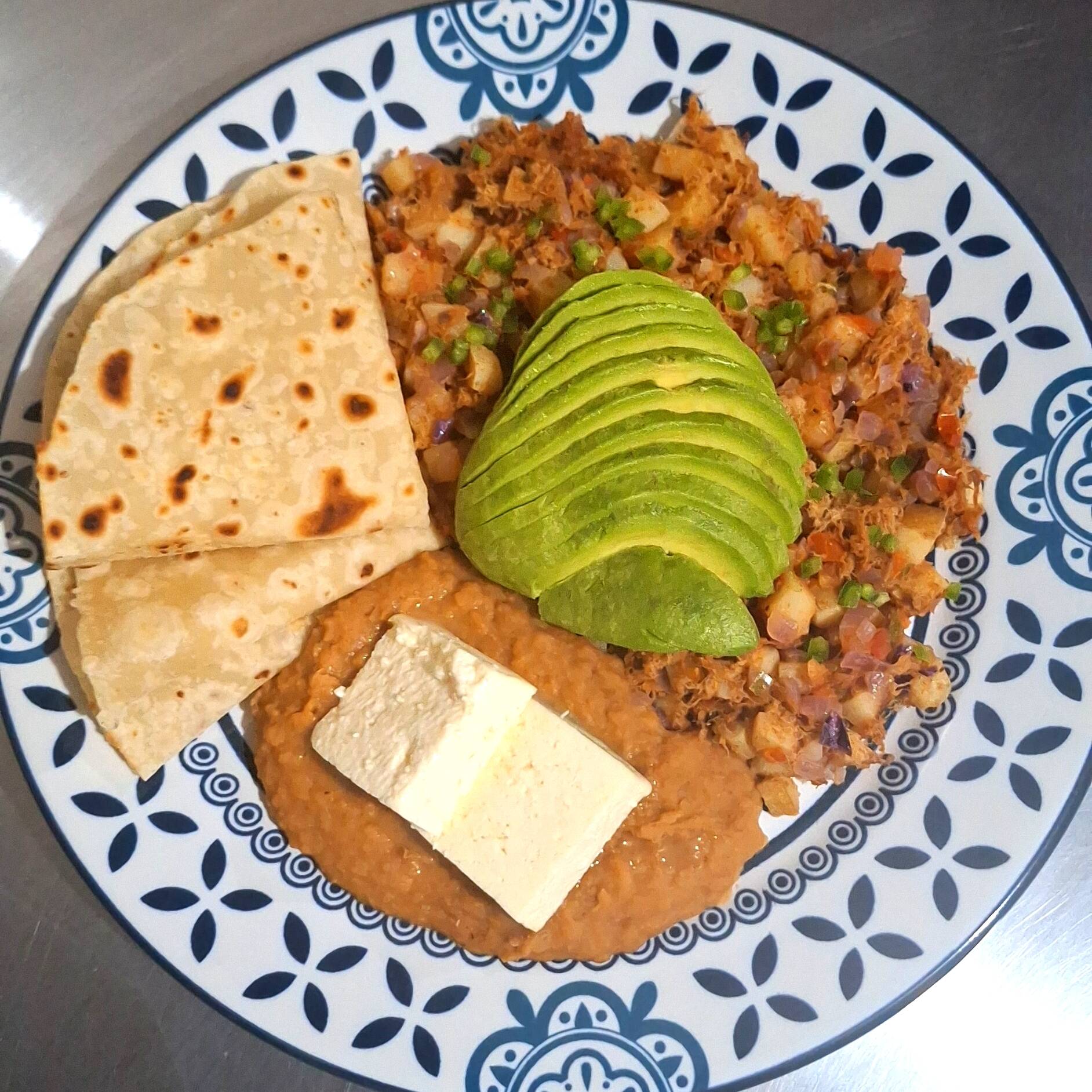 MACHACA A LA MEXICANA CON PAPAS