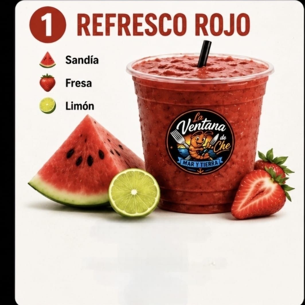 refresco rojo grande