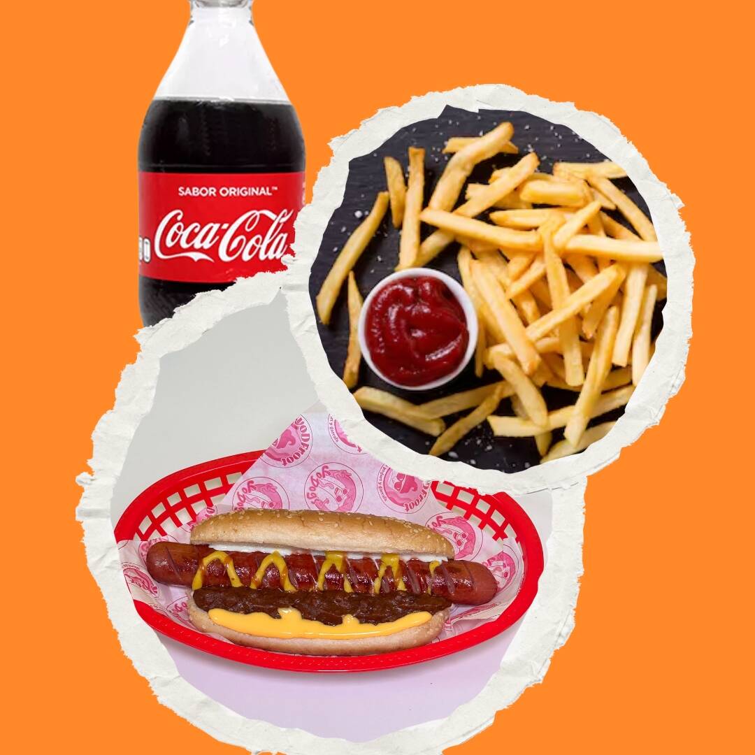 Combo de Jumbo con Papas y Bebida