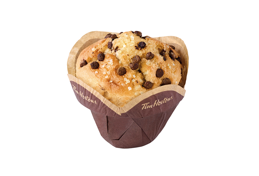 Muffin con chispas de chocolate