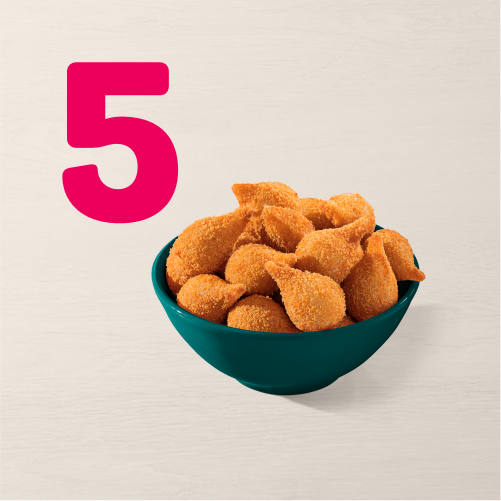 A Minicoxinha do Ragazzo é a definição de perfeição! Escolha 5 Minicoxinhas de qualquer sabor. Cuidado, recheio quente.