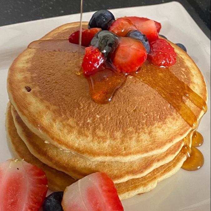 Pancakes con miel