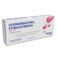 Levonorgestrel/Etinilestradiol 0.15mg/0.03mg Caja