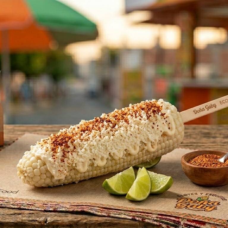 Elote con Mayonesa y Queso