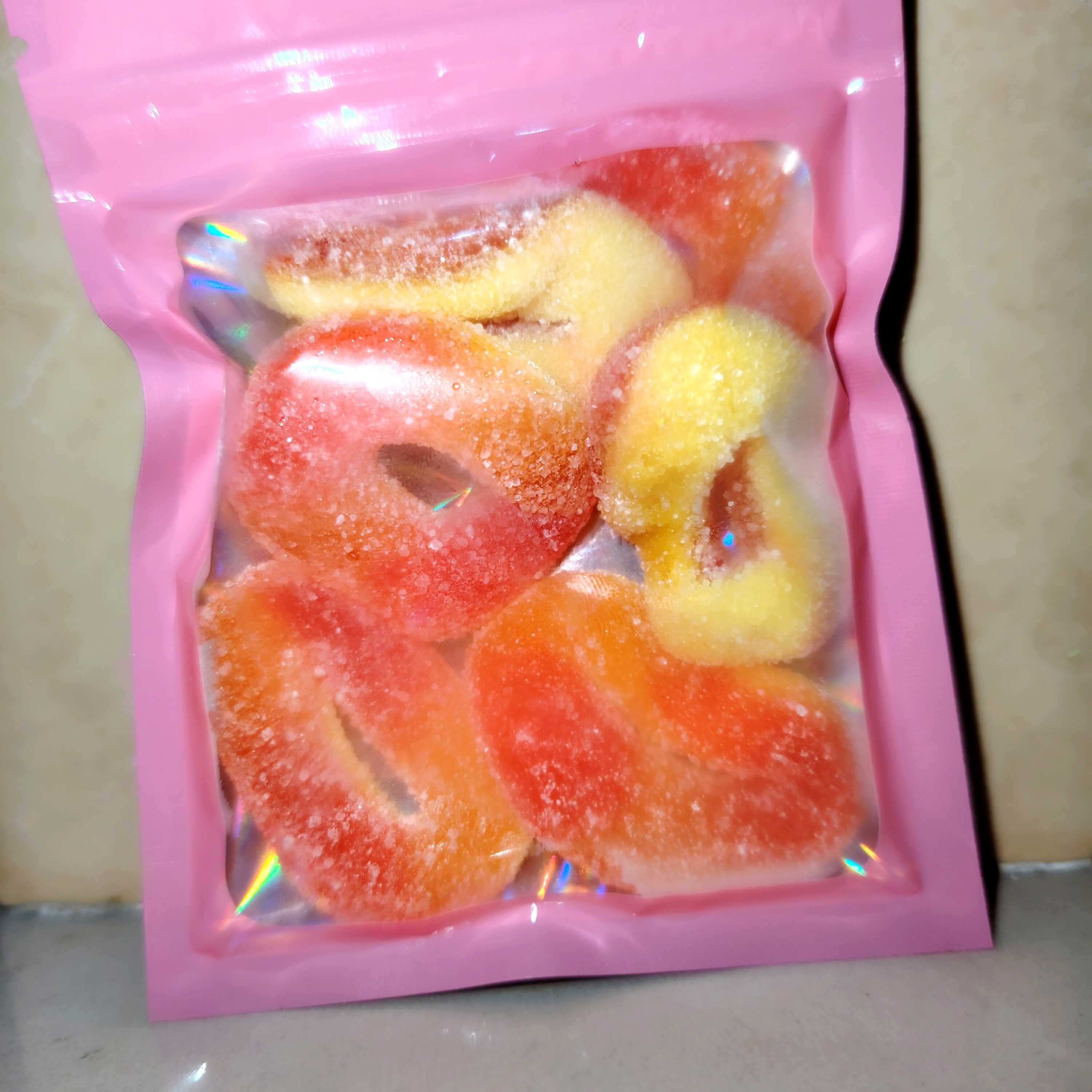 Sobre de Gomitas Naturales Aros de Durazno