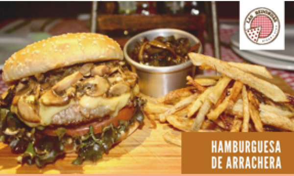Hamburguesa de arrachera