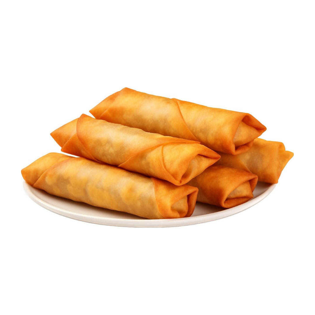 Rollitos Primavera Queso Crema y Camarón 4 Pzas