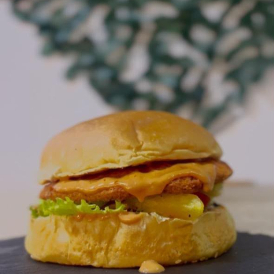 Hamburguesa Sencilla de Pollo