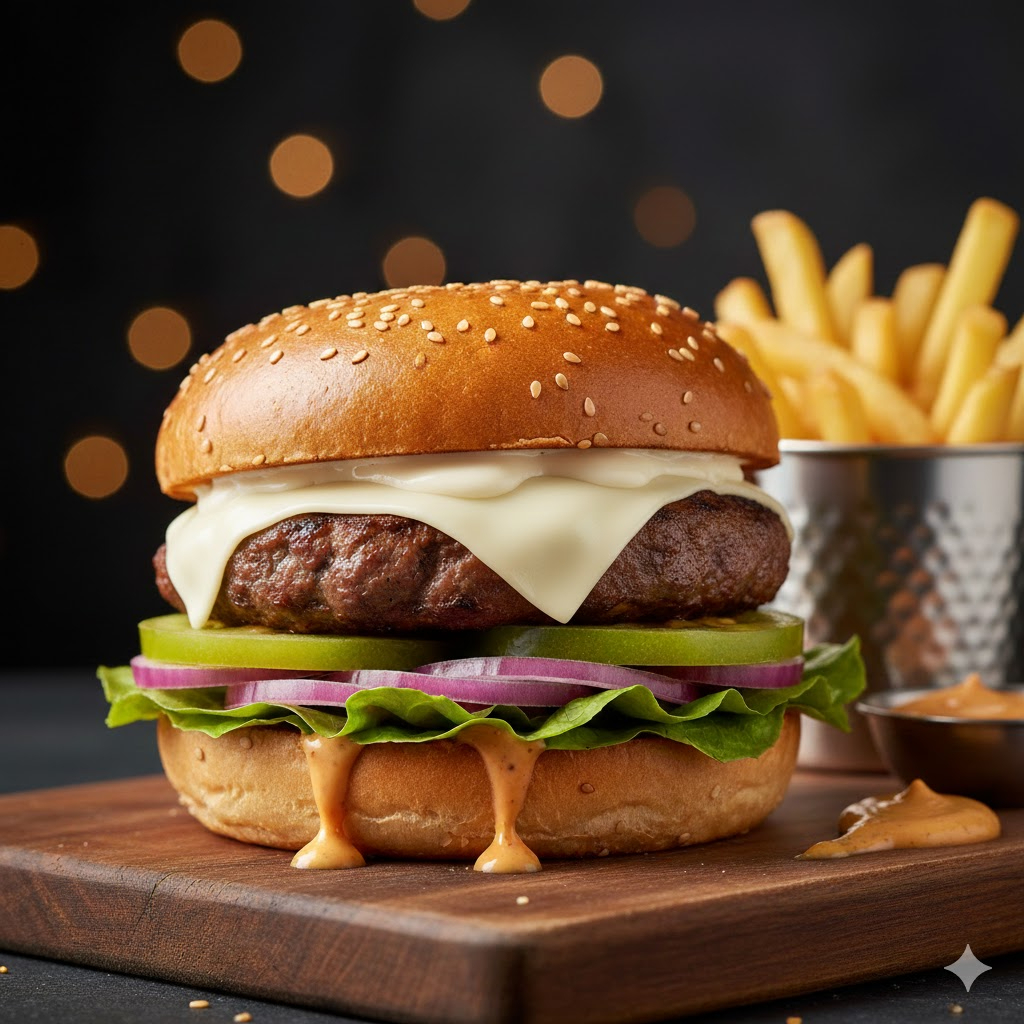 Hamburguesa Angus Sencilla