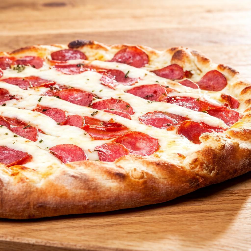 Pizza de 8 pedaços, com base de molho de tomate caseiro, calabresa fatiada, coberto com uma camada de requeijão cremoso com cebola e azeitonas!