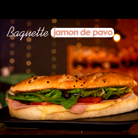 Baguette de Jamón de Pavo