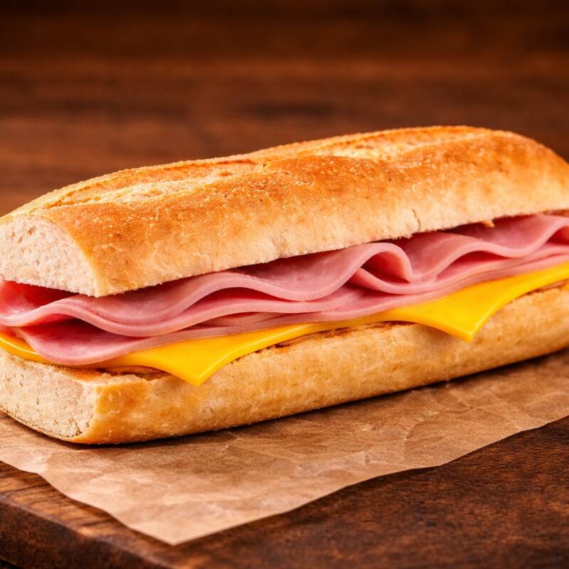 Pepito Express De Jamon y Queso