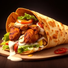 Experimente o verdadeiro sabor do Oriente Médio! Nosso Shawarma é preparado com File de Frango marinado, pão macio, vegetais frescos e molhos irresistíveis.