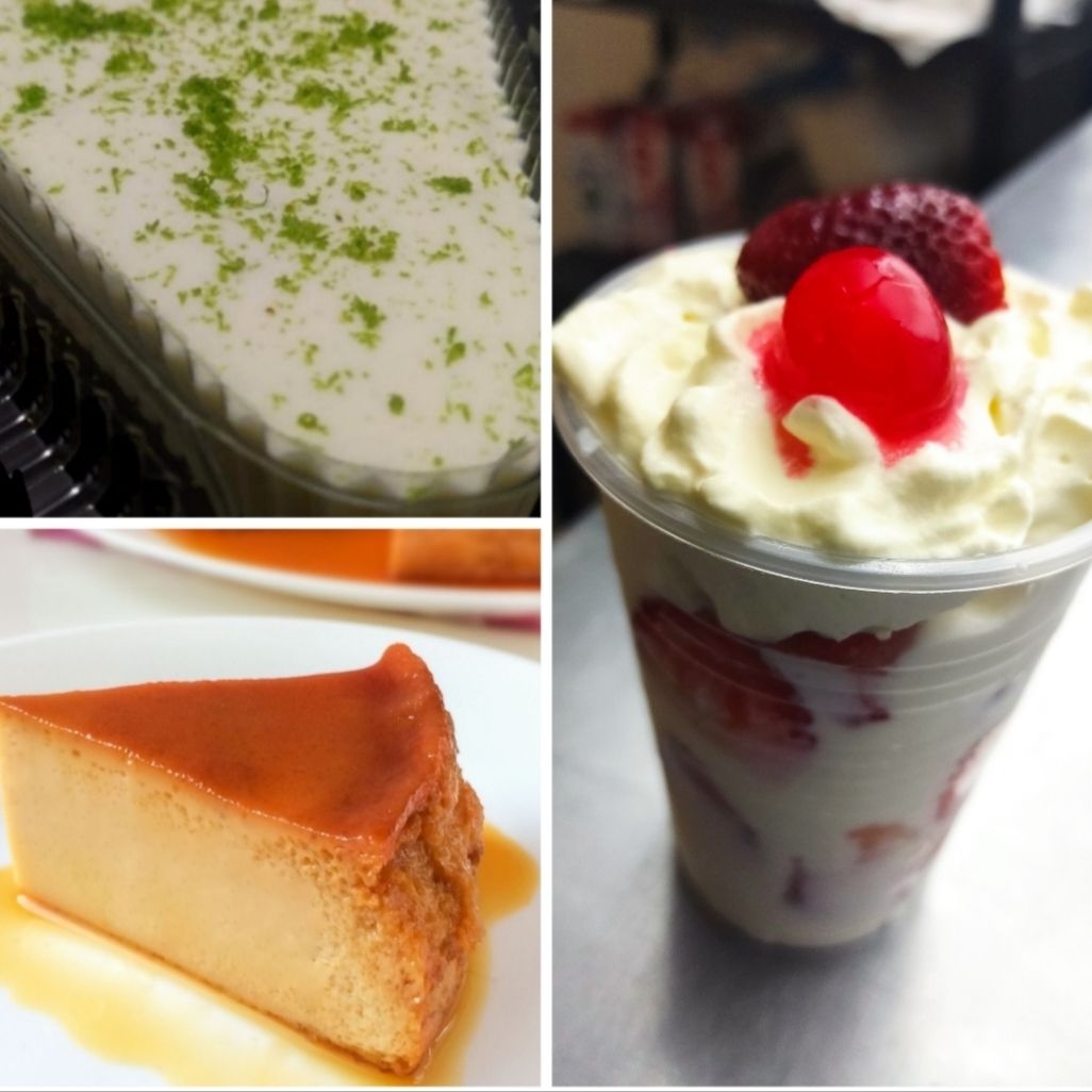 Quesillo + Postre limón+ Fresas con crema