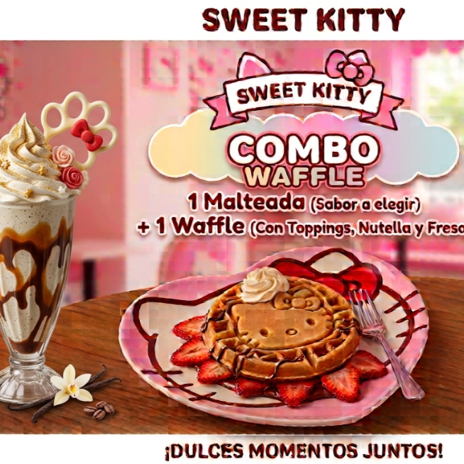 Combo Waffle y Malteada
