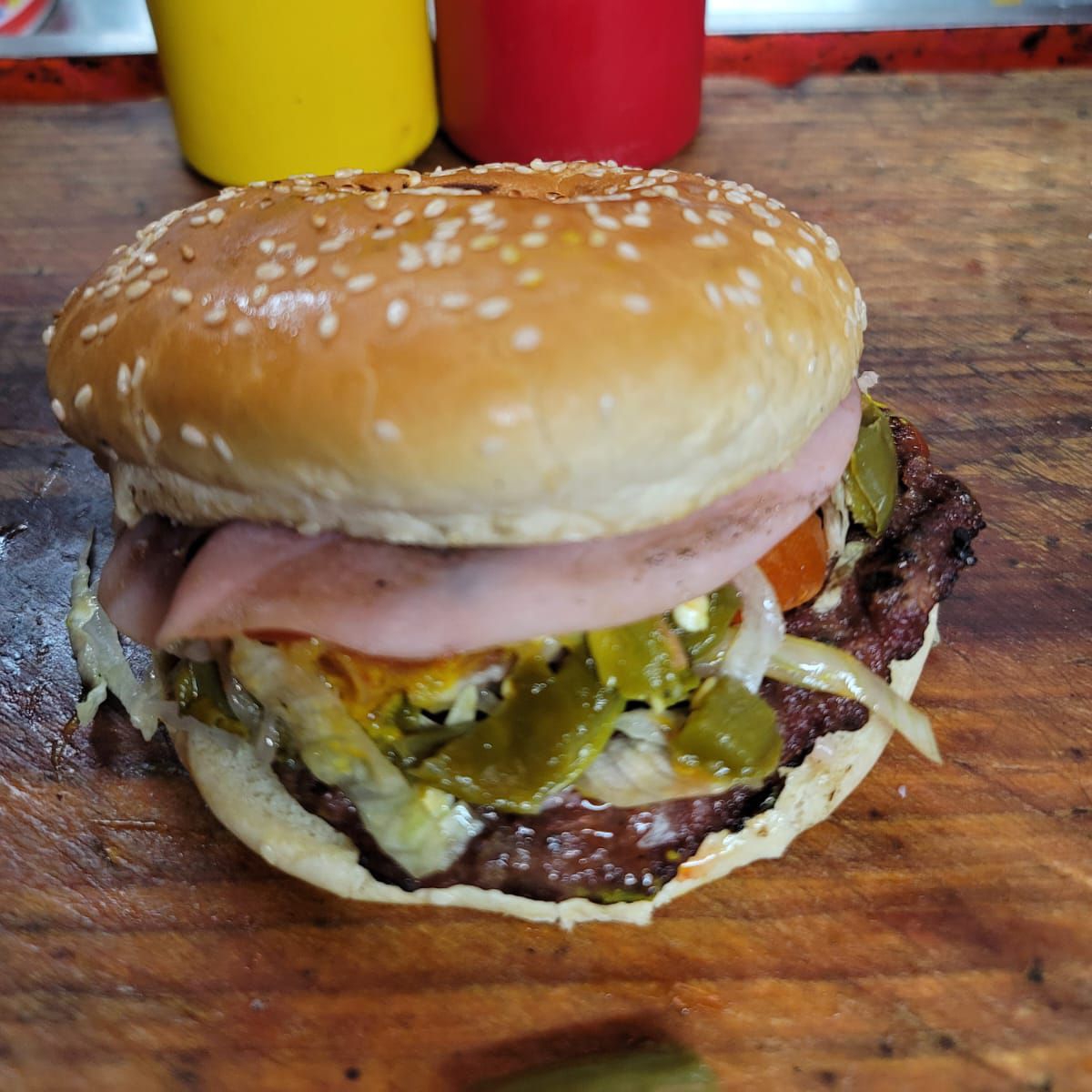 Hamburguesa con Jamón