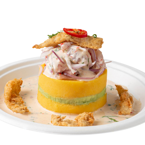 Causa Acevichada con Fritura