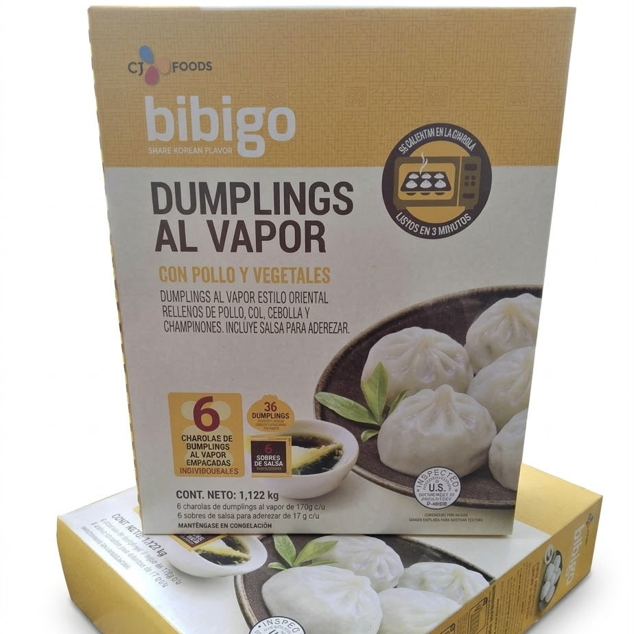 Caja de dumplings al vapor