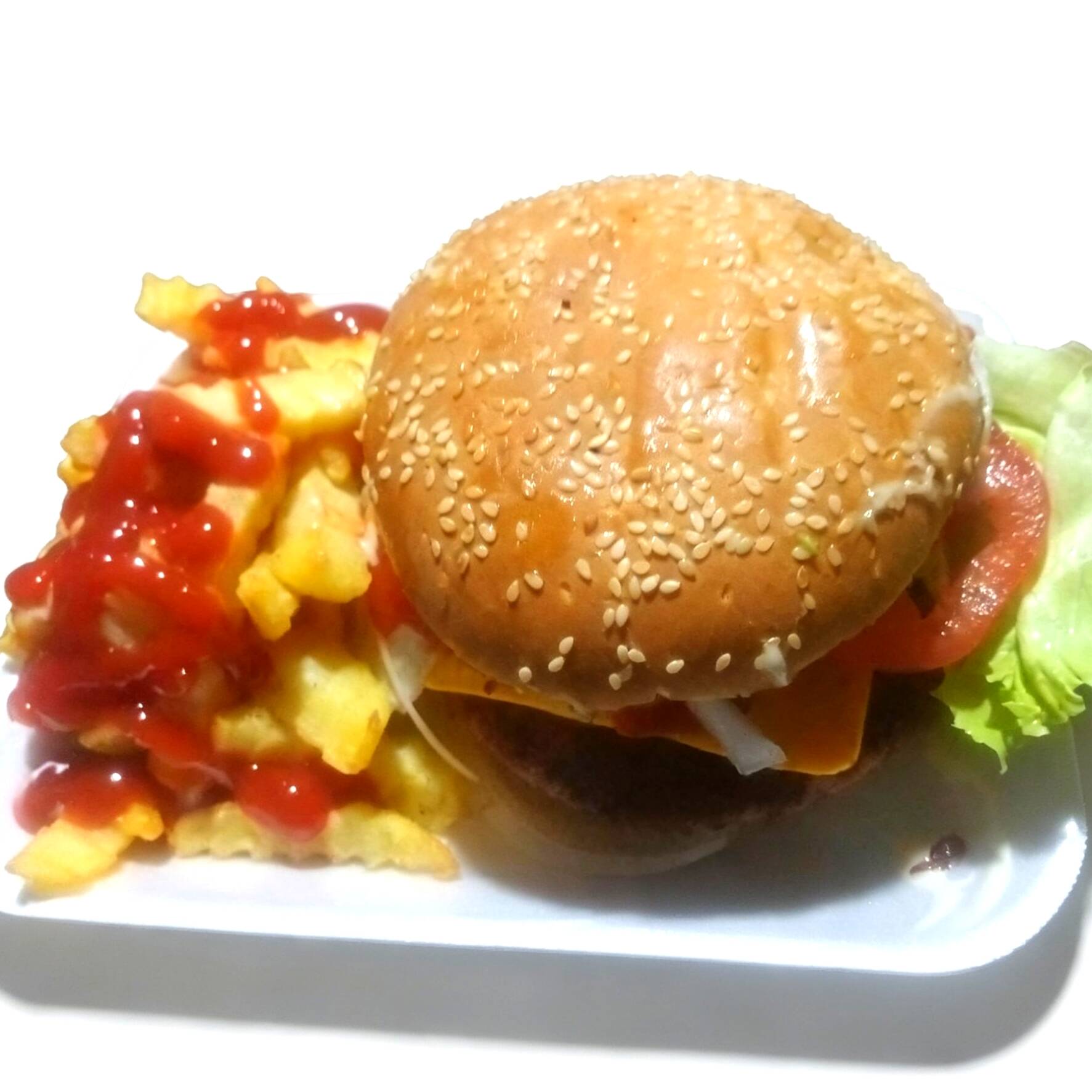 Hamburgusa Sencilla y Papas