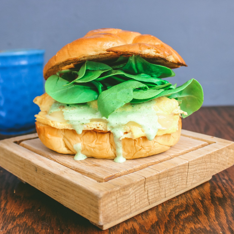 CROISSANT DE HUEVO Y ESPINACA