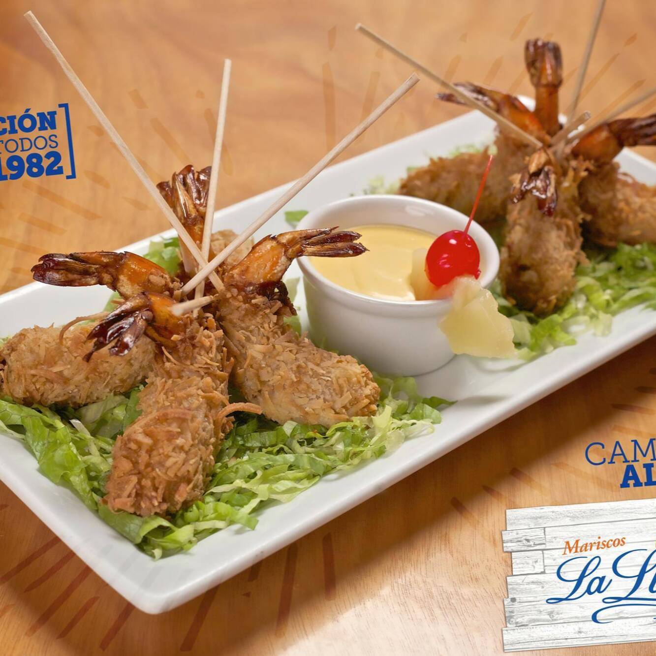 Camarones al coco