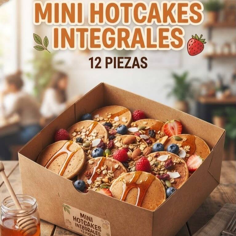 MINI HOTCAKES INTEGRALES 12 PIEZAS