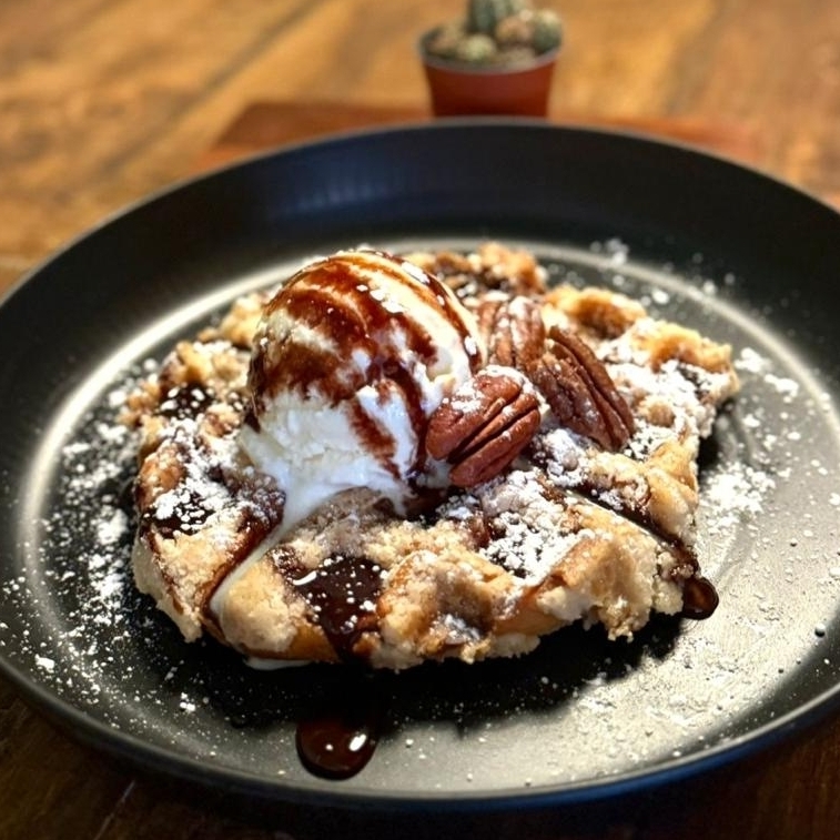 Concha Waffle -Chocolate-Vainilla-