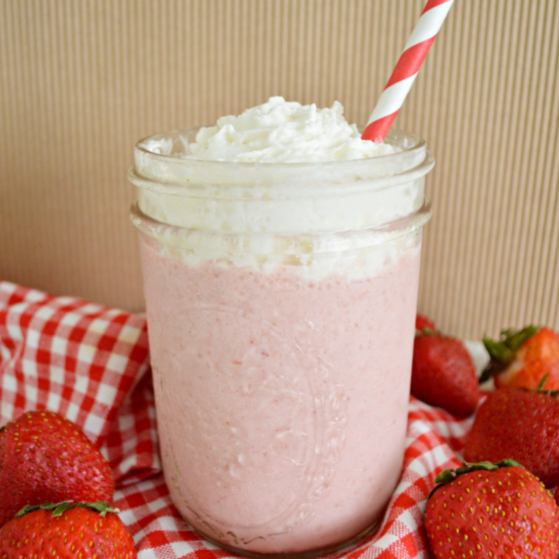 frappe de fresas con crema