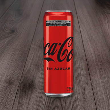 Coca-Cola sin azúcar lata