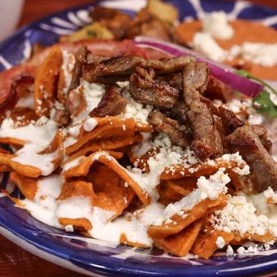 Chilaquiles Con Arrachera