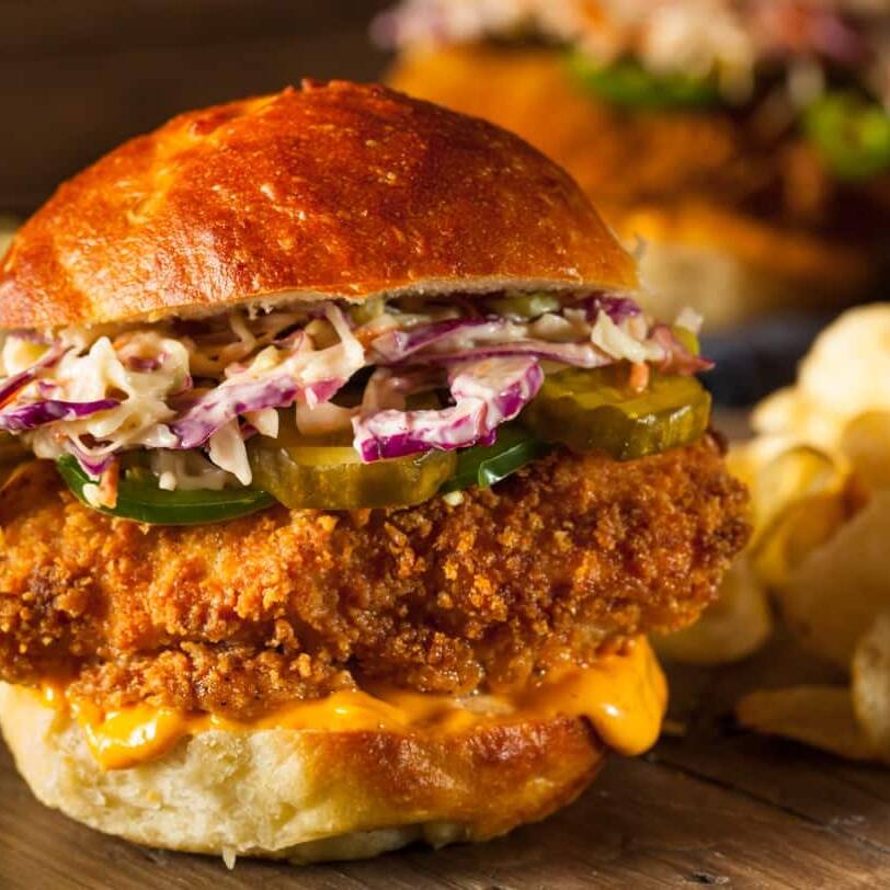 hamburguesa de tiras