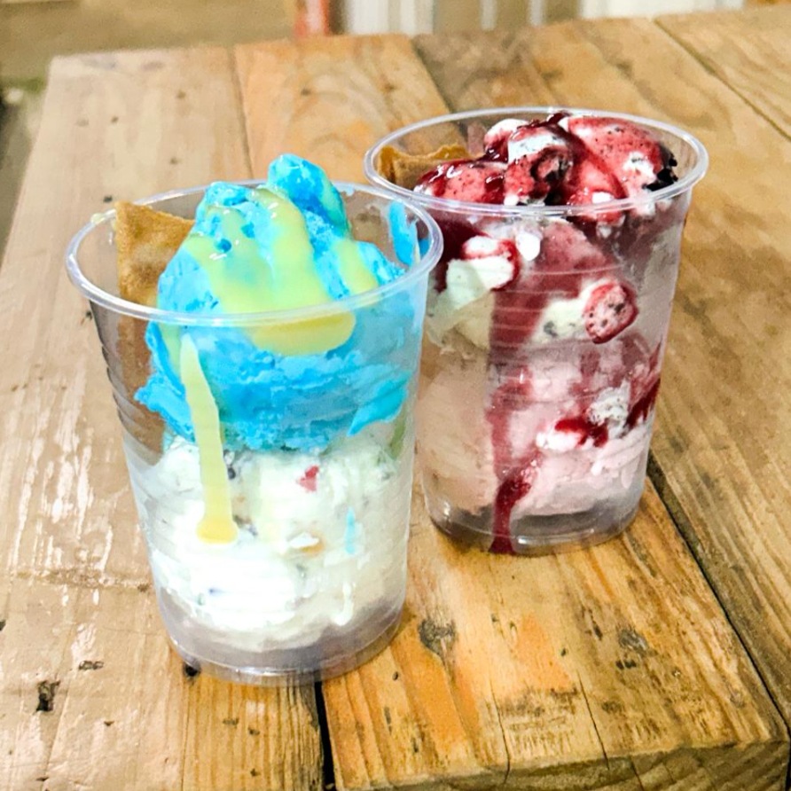 VASOS DE HELADO 2 SABORES