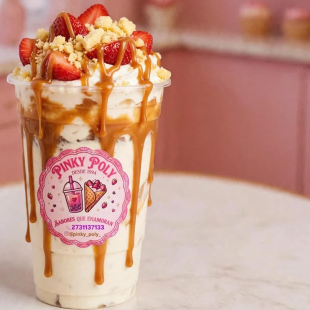 Pinky Fresas Mazapán y Cajeta