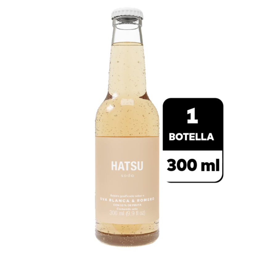Soda Hatsu Uva Blanca y Romeo 300 ml