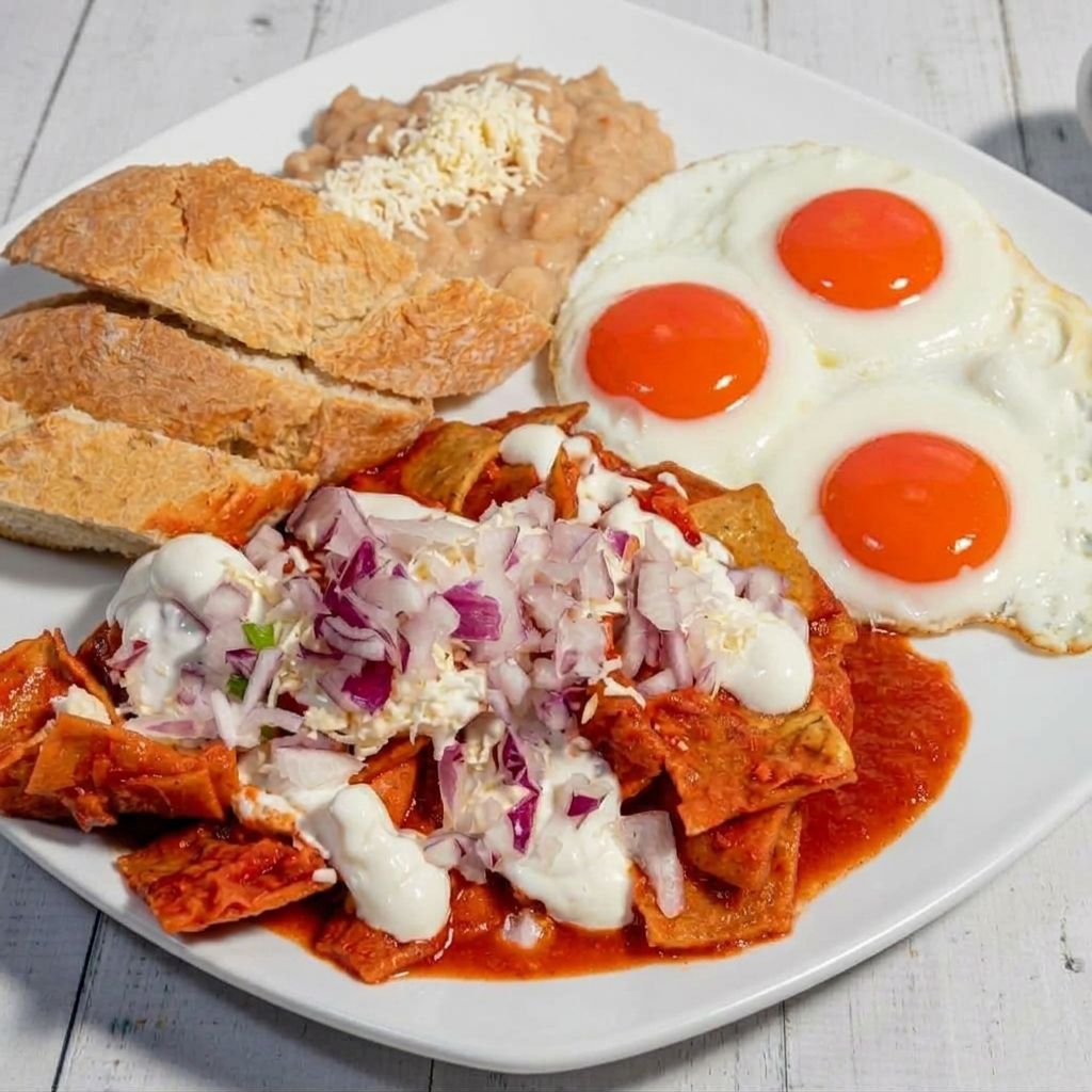 Chilaquiles Con2 Huevos Estrellados