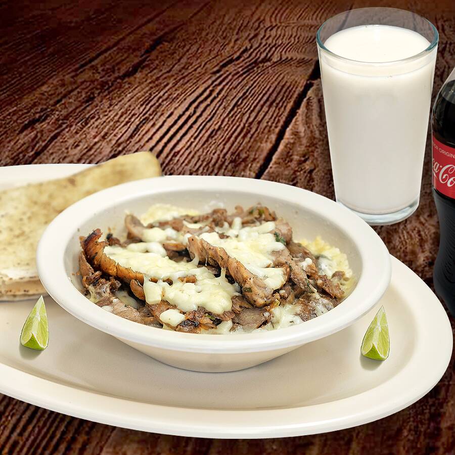 1 Queso Árabe + Bebida.